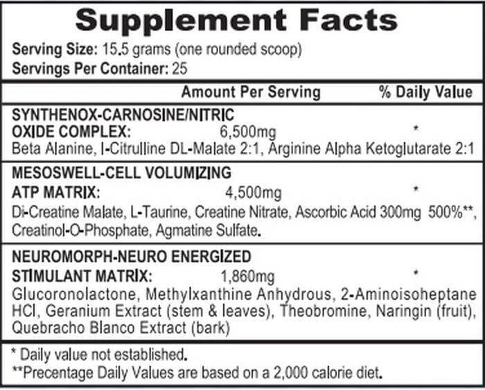 APS Mesomorph V4 DMHA + DMAA