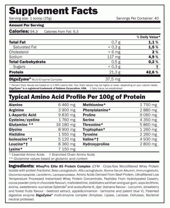 Amix Whey ProElite 85