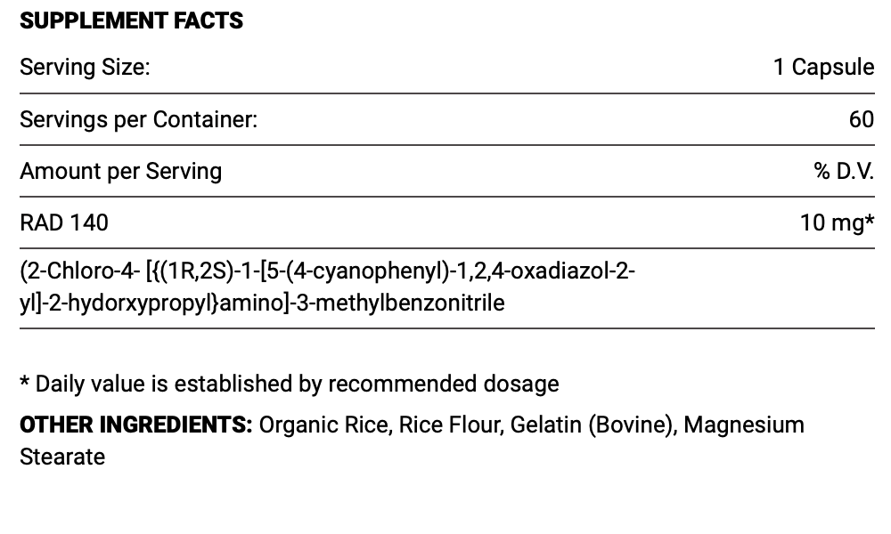 BIO Molecule - RAD 140 (Testolone)
