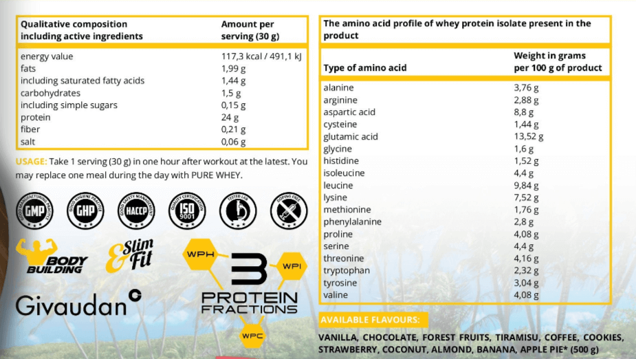 IHS 100% Pure Whey 500g