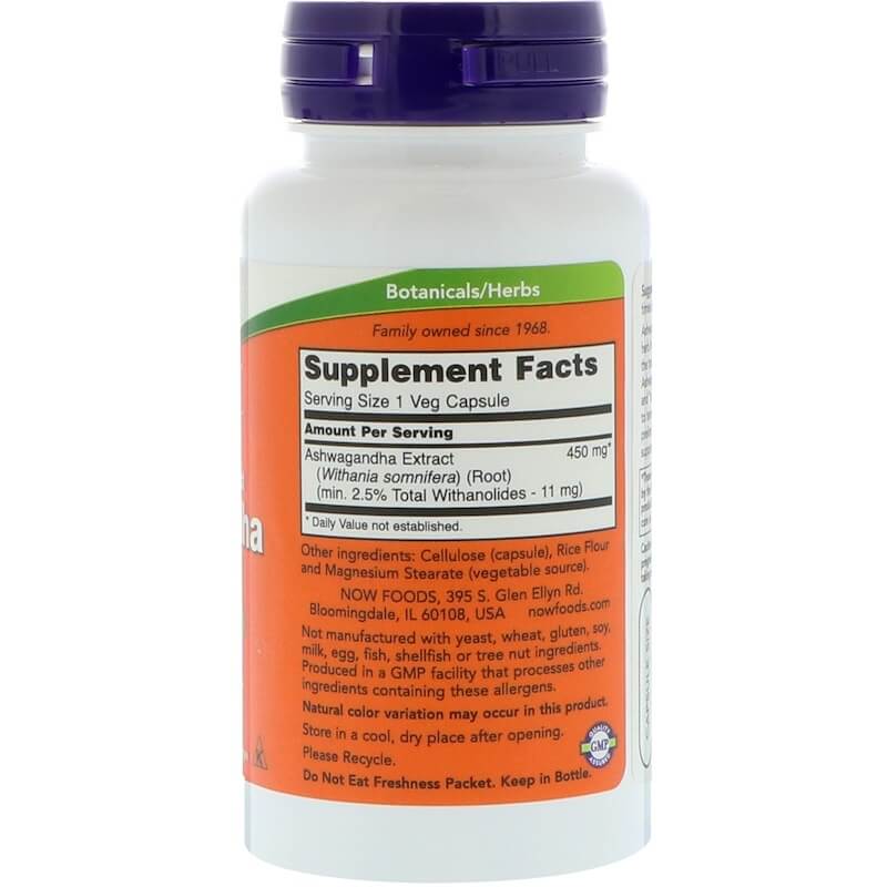 NOW Foods Ashwagandha 450 mg
