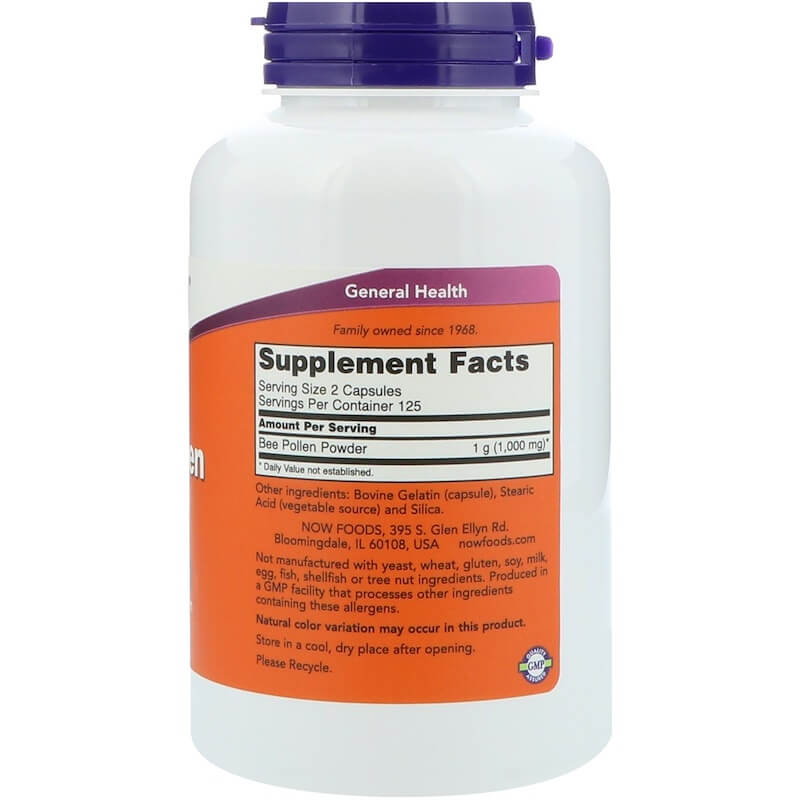 NOW Foods Bee Pollen 500 mg