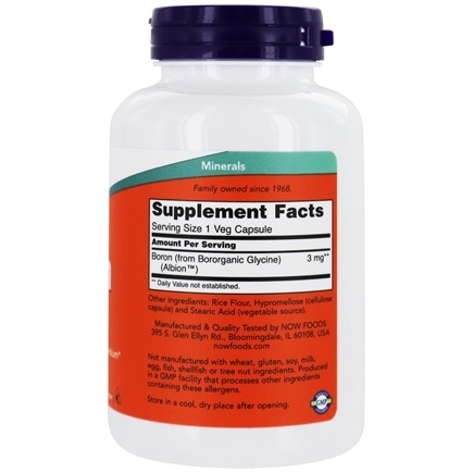 NOW Foods Boron 3 mg