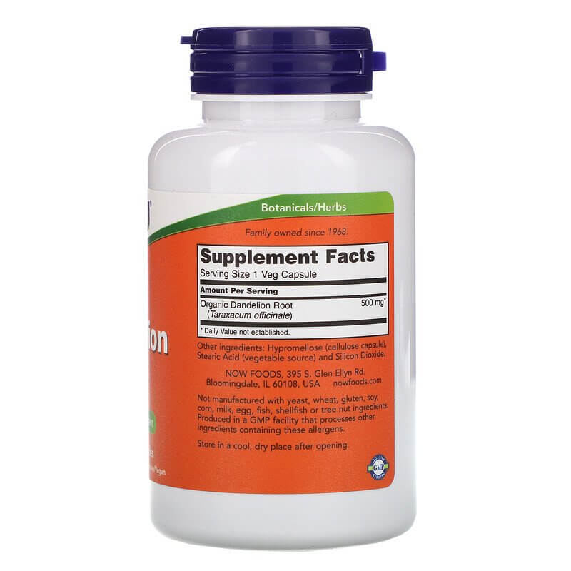 NOW Foods Dandelion Root 500 mg