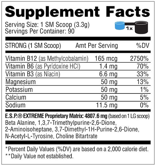 Metabolic Nutrition E.S.P Extreme DMHA
