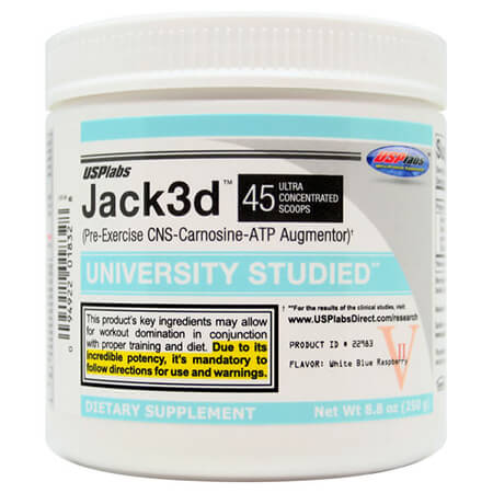 Jack3D DMAA HCl Pre Workout USP Raspberry
