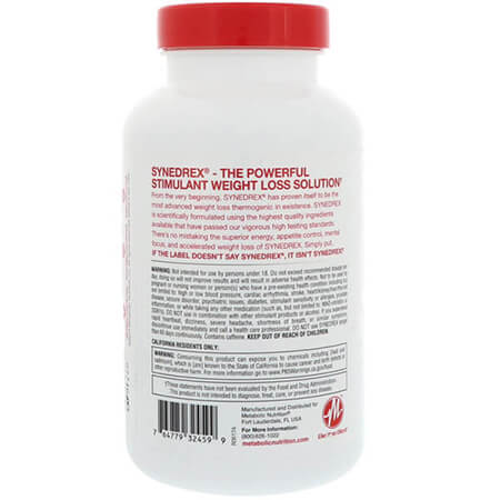 Metabolic Nutrition - Synedrex Fat Burner