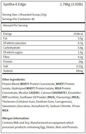 BSN Syntha-6 EDGE 1870g