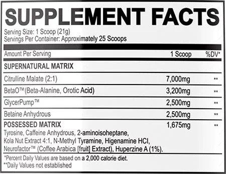 Black Magic BZRK Pre-Workout Booster