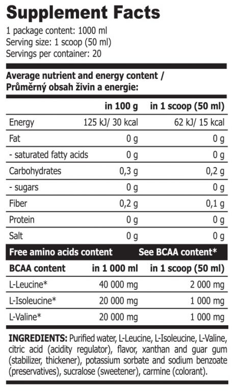 Extrifit BCAA Liquid 1000ml