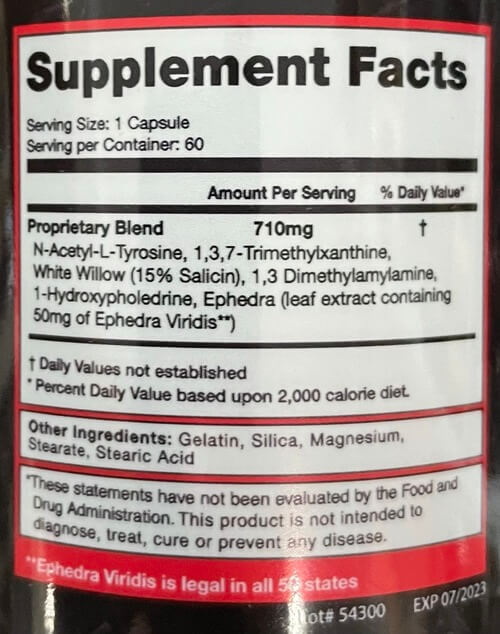 GoldStar Infrared DMHA US-Fatburner