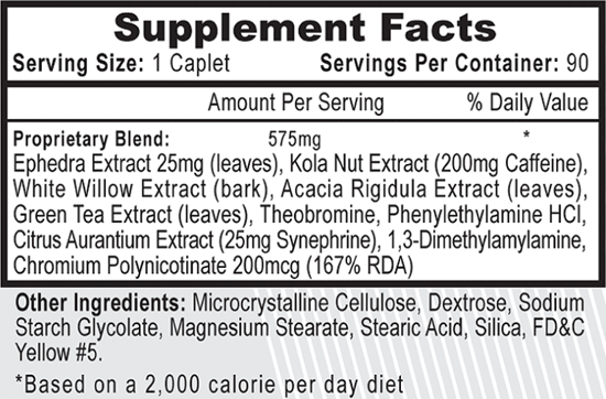 ECA Xtreme Ephedra Extreme Fat Burner
