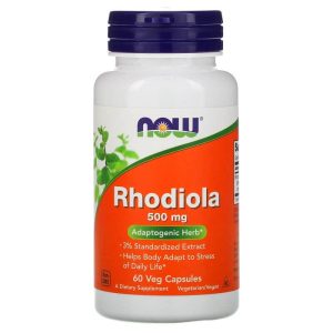 NOW Foods Rhodiola 500 mg 60 Capsules