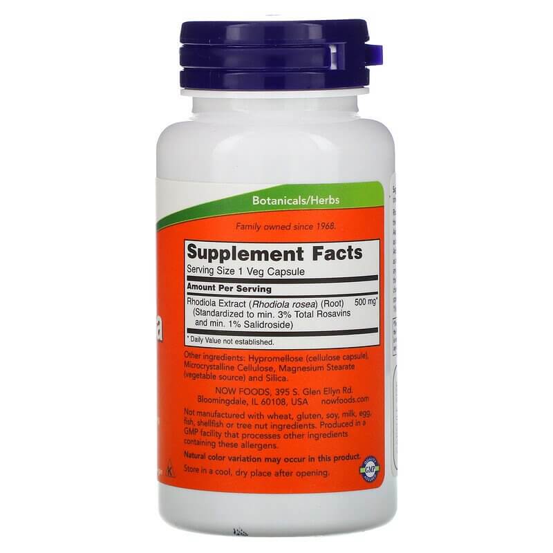 NOW Foods Rhodiola 500 mg