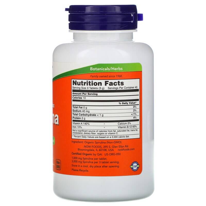NOW Foods Spirulina 1000 mg
