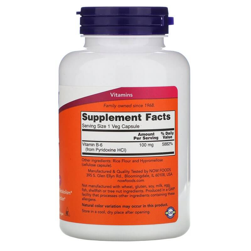 NOW Foods Vitamin B-6 100 mg