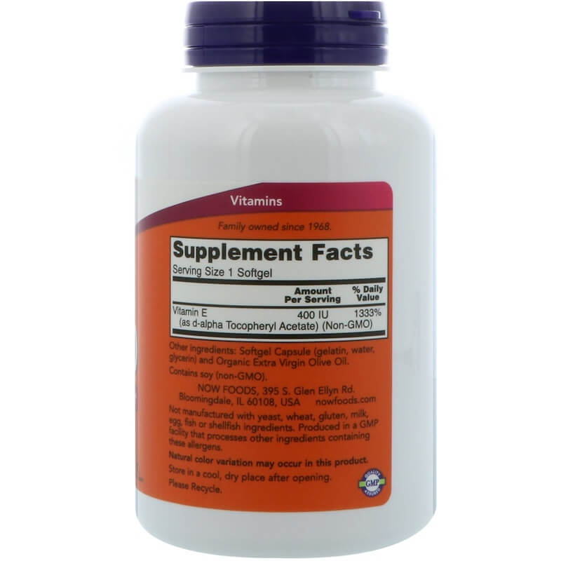 NOW Foods Vitamin E-400 Natural