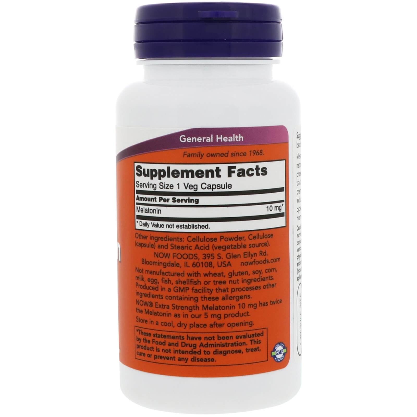 NOW Foods Melatonin 10 mg