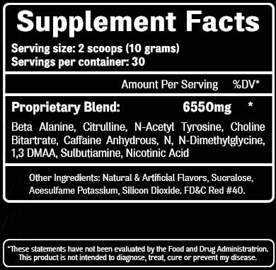 RX Labs Oxy PWO Black Series