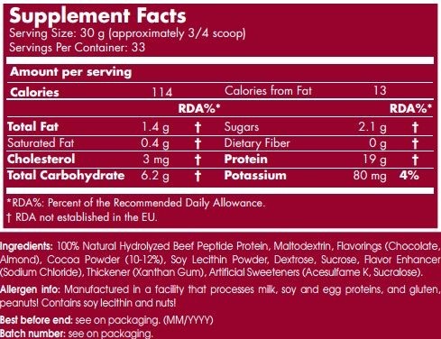 Scitec Nutrition 100% BEEF Protein Concentré 2000g