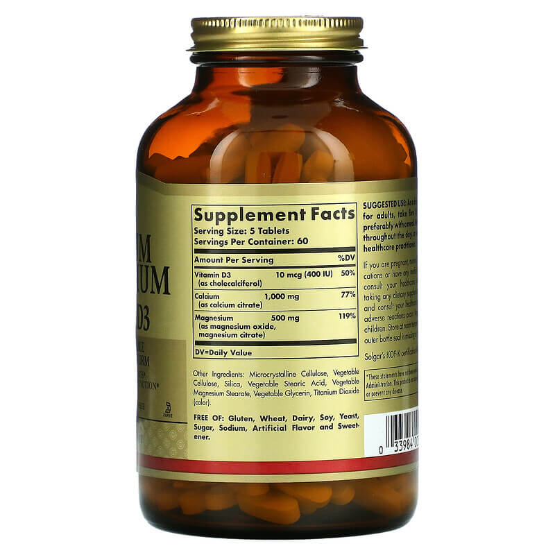 Solgar Calcium Magnesium & Vitamin D3