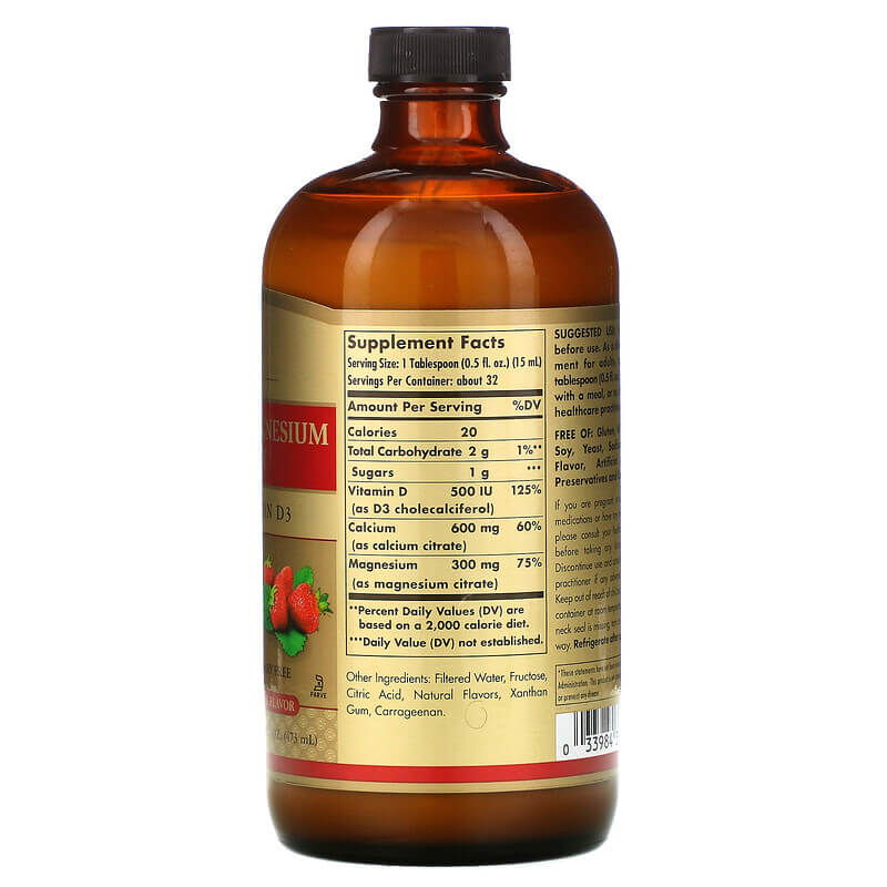 Solgar Liquid Calcium Magnesium Vitamin D3
