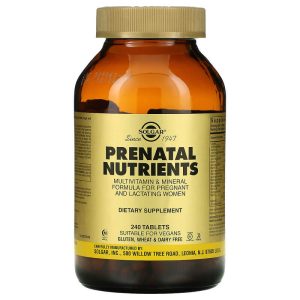 Solgar Prenatal Nutrients - Nutriments pour femmes enceintes & allaitantes