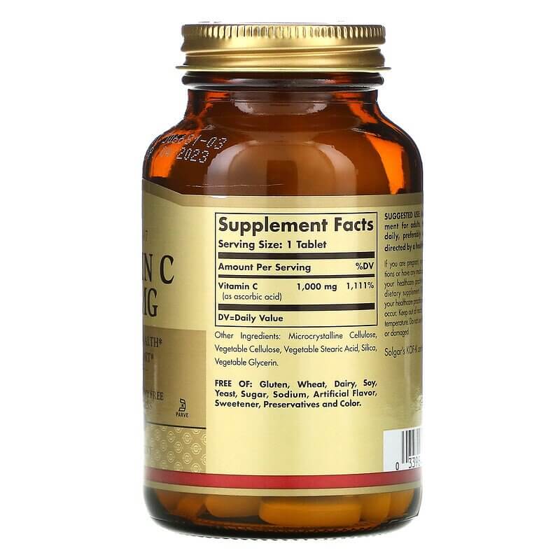 Solgar Vitamin C 1000mg