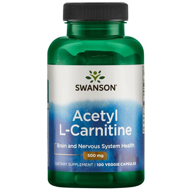 Swanson Acetyl L-Carnitine 500mg 100 capsules