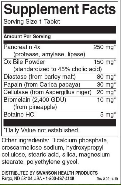 Swanson Digestive Enzymes