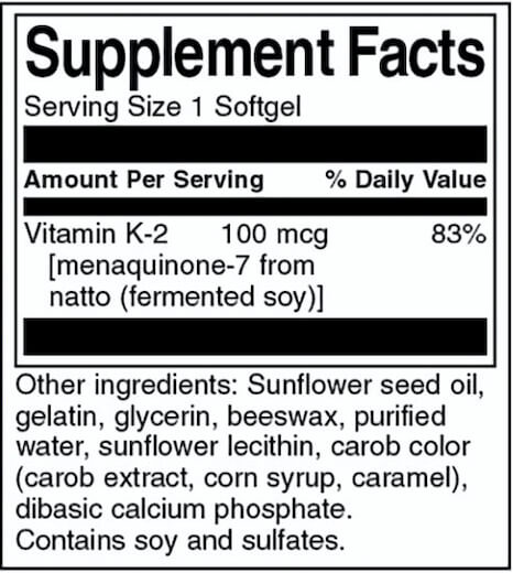 Swanson K-2 100 mcg