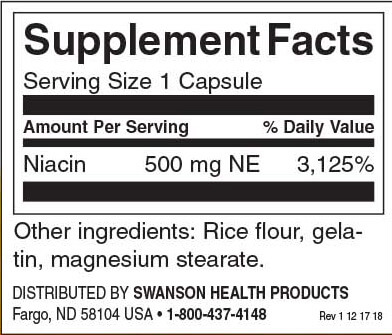 Swanson Niacin 100mg
