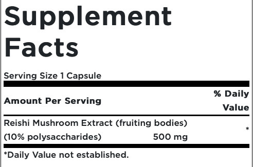 Swanson Superior Herbs Reishi Mushroom Extract 500mg