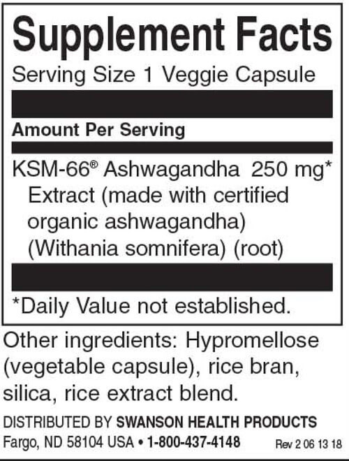 Swanson Ultimate Ashwagandha 250mg