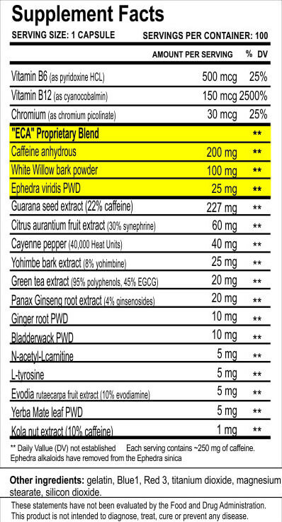 Cloma Pharma Asia Black 25 Ephedra