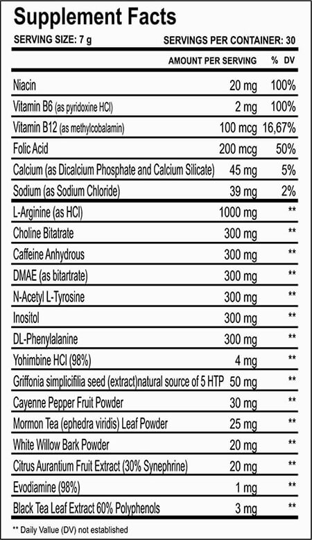 Cloma Pharma Black Spider 25 Ephedra Powder