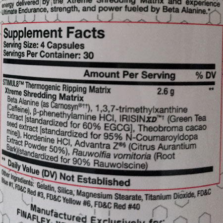 FINAFLEX Stimul8 Pre Workout Tabs