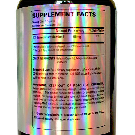 Geranium DMAA 60mg USA Supplements LLC