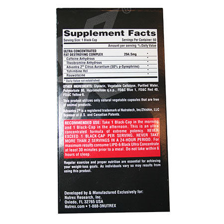 NUTREX Lipo 6 Black UC US-Version