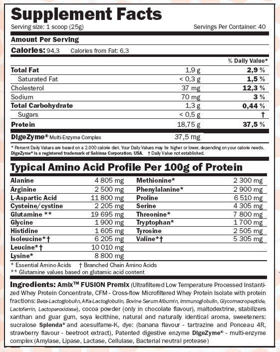 Whey Pure Fusion Protein AMIX