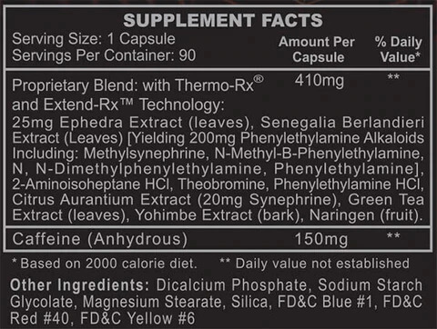 Hi-Tech Pharmaceuticals Black Widow DMHA