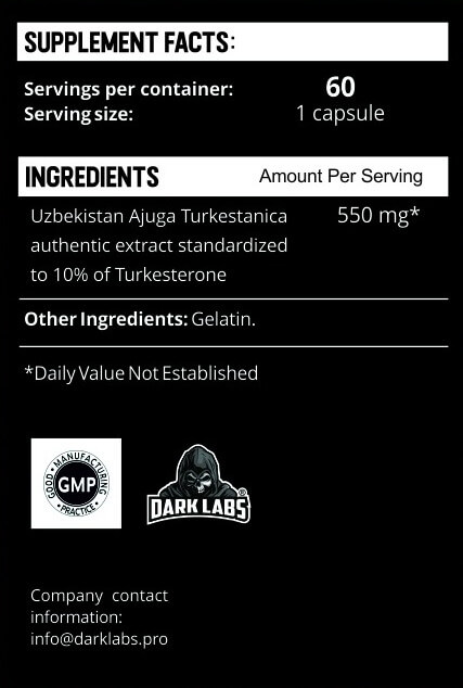 Dark Labs UZBEK TURKESTERONE