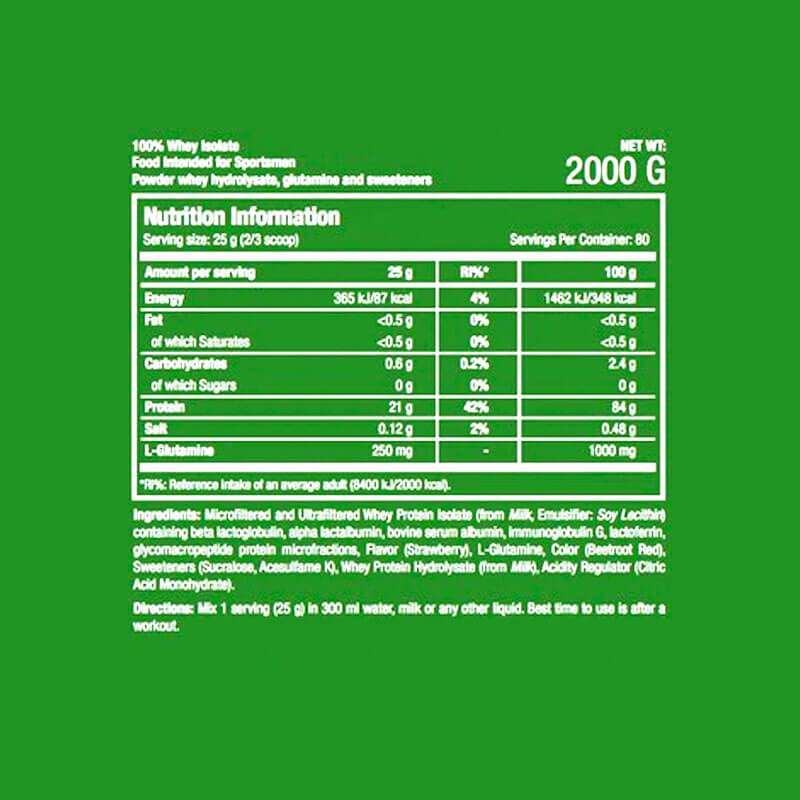 Scitec Nutrition 100% Whey Isolate 2000g