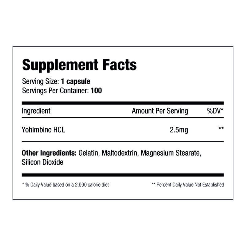 SNS Yohimbine 2,5mg