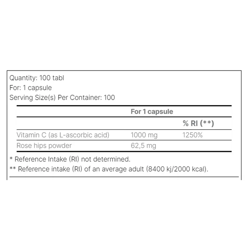 Applied Nutrition Vitamin-C 1000mg + Rosehips