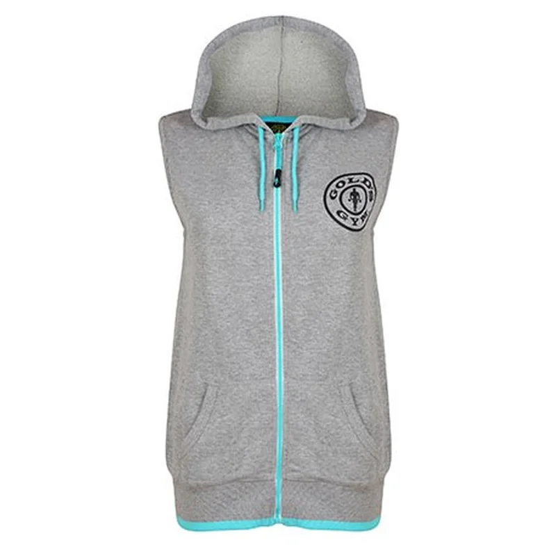Gold's Gym LSWT019 Ladies Sleeveless Hoodie