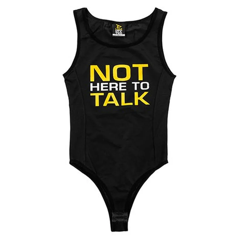 Dedicated Apparel Women Bodysuit Not here to Talk