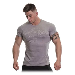 Gold's Gym TS064 T-Shirt Vintage Embossed