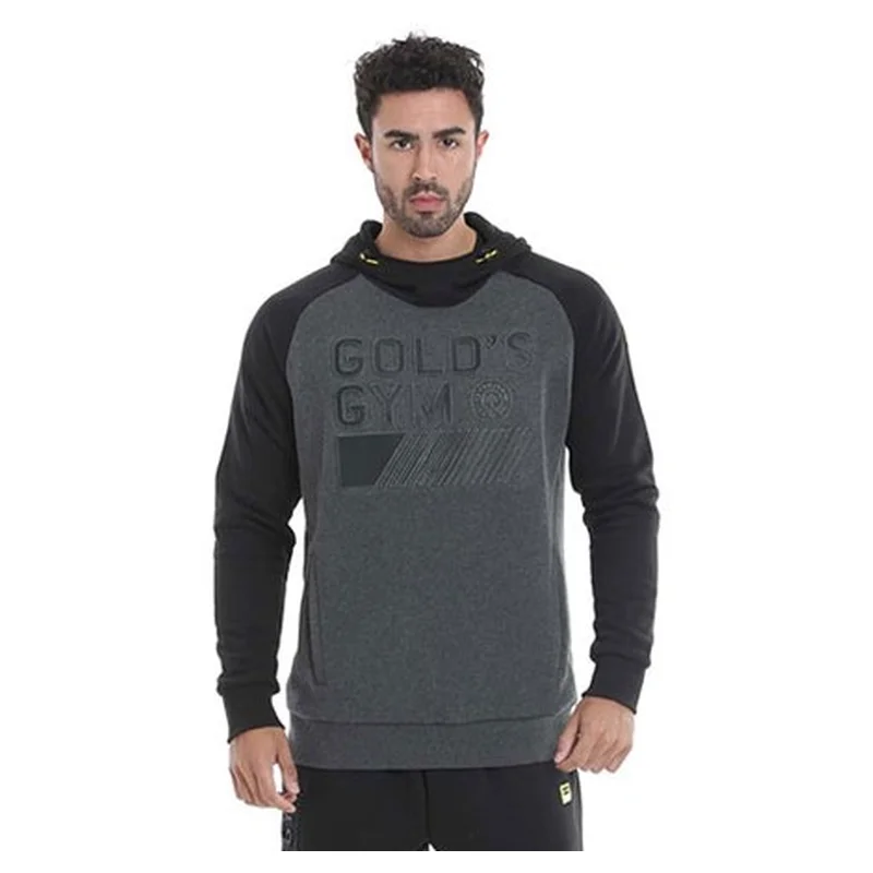 Gold's Gym SWT086 Embossed Hood Sweater