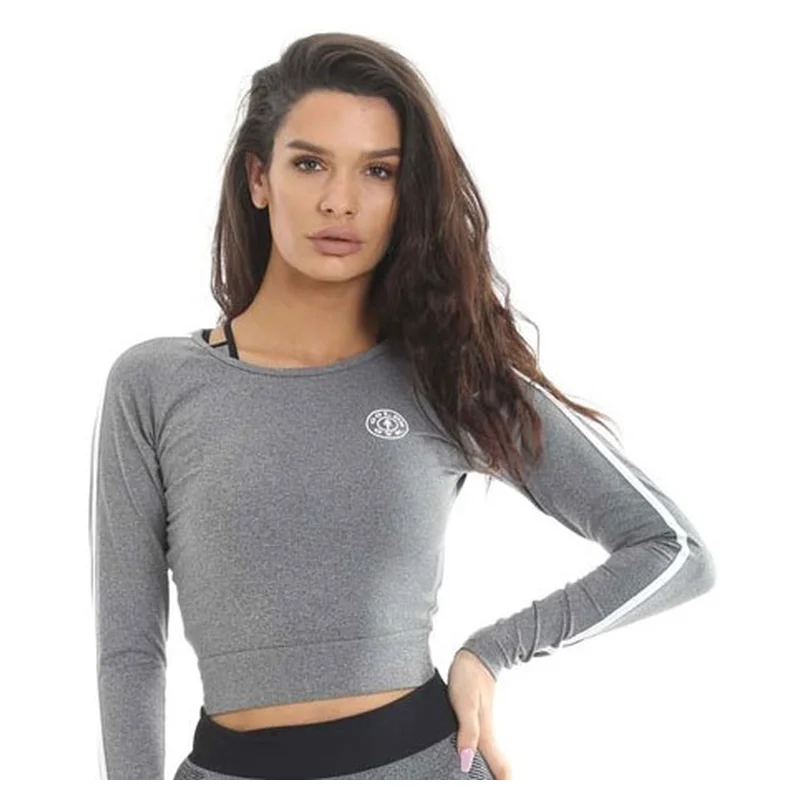 Gold's Gym LSWT118 Ladies Cropped Sweater